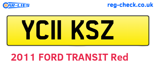 YC11KSZ are the vehicle registration plates.
