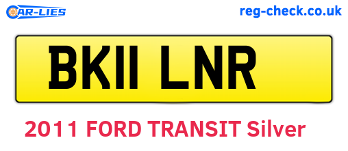 BK11LNR are the vehicle registration plates.