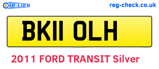 BK11OLH are the vehicle registration plates.
