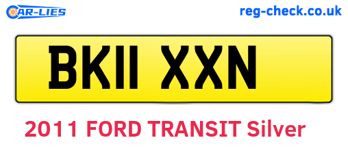 BK11XXN are the vehicle registration plates.