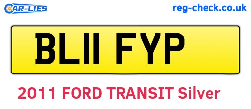 BL11FYP are the vehicle registration plates.