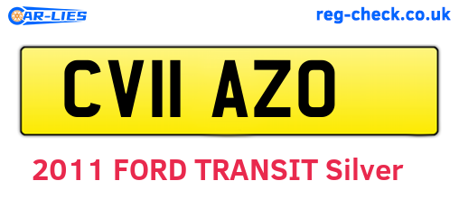 CV11AZO are the vehicle registration plates.