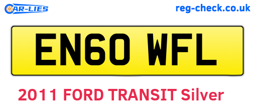 EN60WFL are the vehicle registration plates.