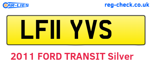 LF11YVS are the vehicle registration plates.
