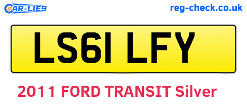 LS61LFY are the vehicle registration plates.