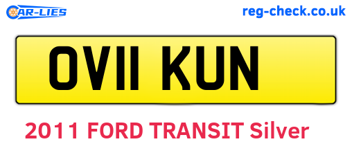 OV11KUN are the vehicle registration plates.