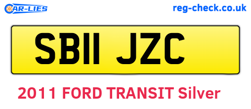 SB11JZC are the vehicle registration plates.