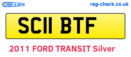 SC11BTF are the vehicle registration plates.