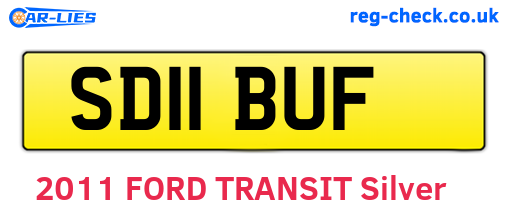 SD11BUF are the vehicle registration plates.