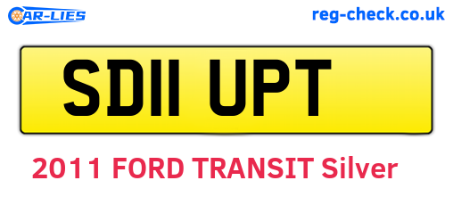 SD11UPT are the vehicle registration plates.