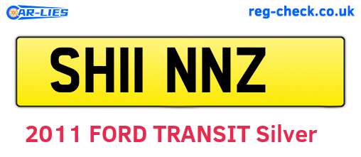 SH11NNZ are the vehicle registration plates.