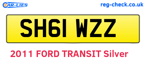 SH61WZZ are the vehicle registration plates.