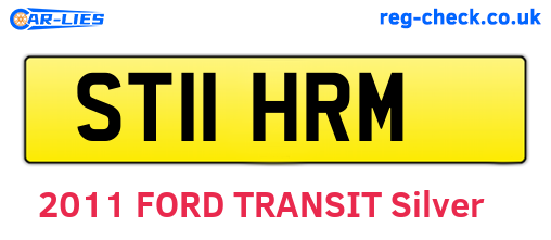 ST11HRM are the vehicle registration plates.