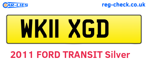 WK11XGD are the vehicle registration plates.