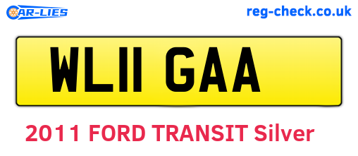 WL11GAA are the vehicle registration plates.