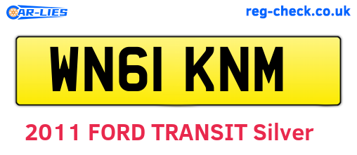 WN61KNM are the vehicle registration plates.
