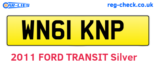 WN61KNP are the vehicle registration plates.