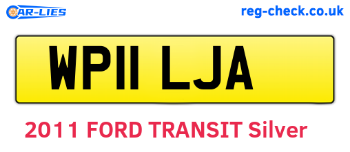 WP11LJA are the vehicle registration plates.