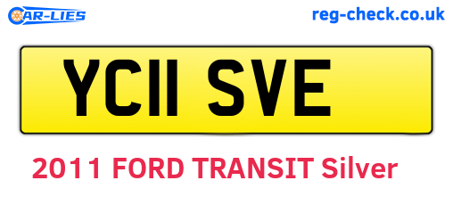 YC11SVE are the vehicle registration plates.