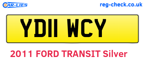 YD11WCY are the vehicle registration plates.