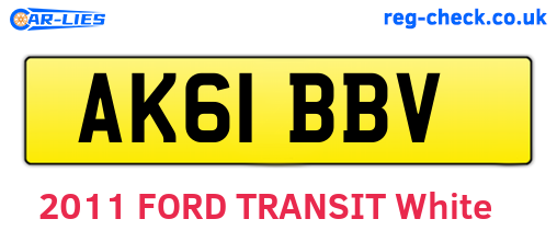 AK61BBV are the vehicle registration plates.