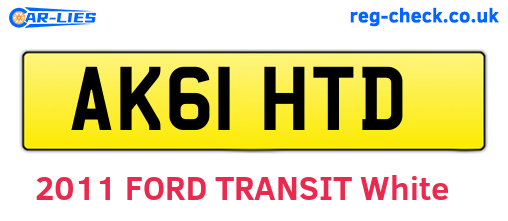 AK61HTD are the vehicle registration plates.