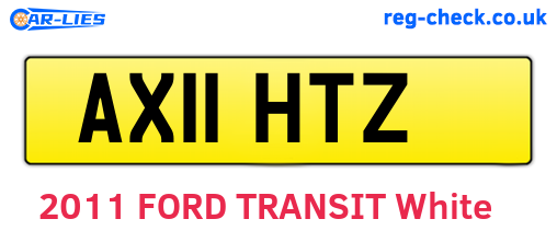 AX11HTZ are the vehicle registration plates.