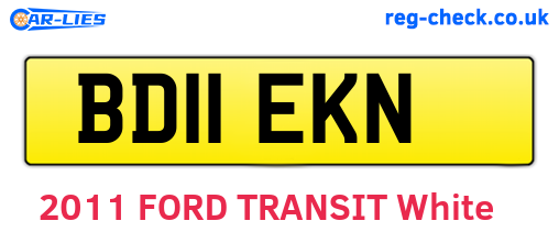 BD11EKN are the vehicle registration plates.