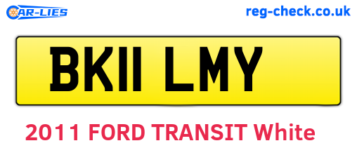 BK11LMY are the vehicle registration plates.