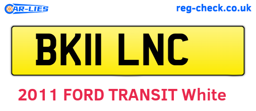 BK11LNC are the vehicle registration plates.