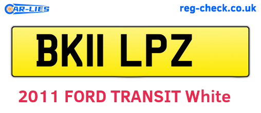BK11LPZ are the vehicle registration plates.