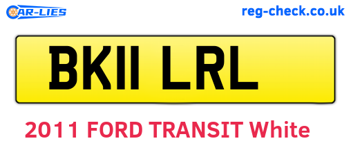 BK11LRL are the vehicle registration plates.