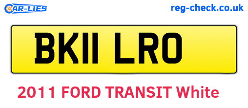 BK11LRO are the vehicle registration plates.