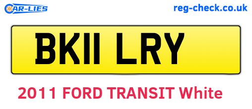BK11LRY are the vehicle registration plates.