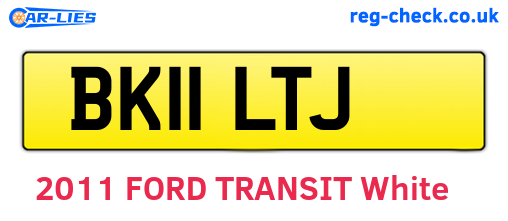 BK11LTJ are the vehicle registration plates.