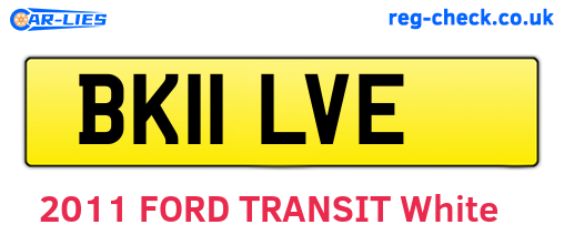 BK11LVE are the vehicle registration plates.