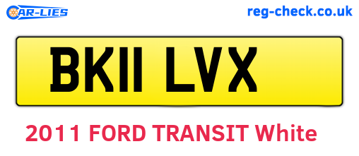 BK11LVX are the vehicle registration plates.