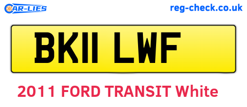 BK11LWF are the vehicle registration plates.