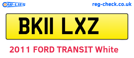 BK11LXZ are the vehicle registration plates.