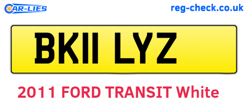 BK11LYZ are the vehicle registration plates.