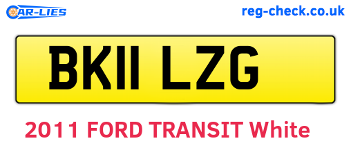 BK11LZG are the vehicle registration plates.