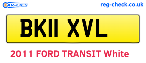 BK11XVL are the vehicle registration plates.