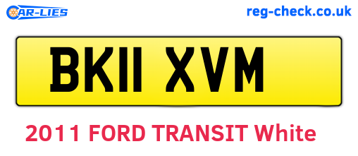 BK11XVM are the vehicle registration plates.