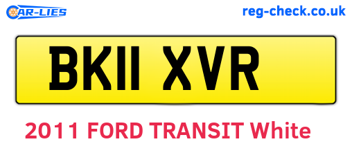 BK11XVR are the vehicle registration plates.