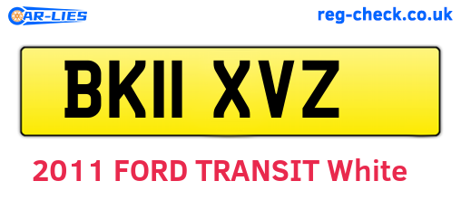 BK11XVZ are the vehicle registration plates.