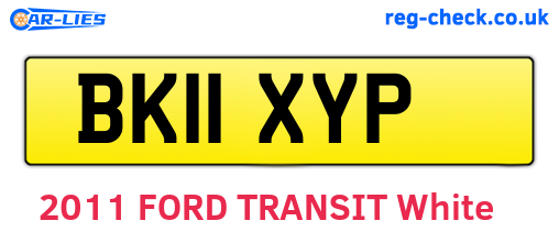 BK11XYP are the vehicle registration plates.