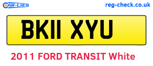 BK11XYU are the vehicle registration plates.