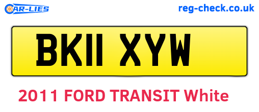 BK11XYW are the vehicle registration plates.