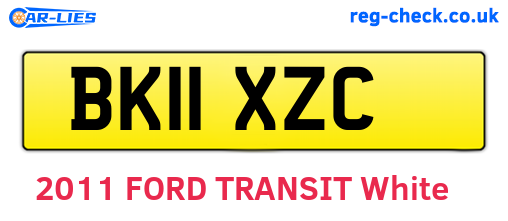 BK11XZC are the vehicle registration plates.