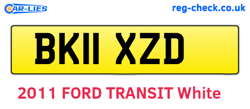 BK11XZD are the vehicle registration plates.
